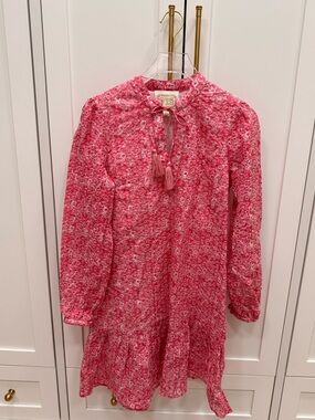Sail to Sable Pink Long Sleeve Tunic Flare Dress